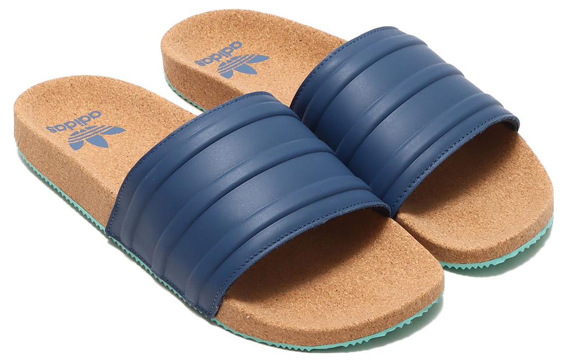 adidas Originals Adilette Premium Slides 'Cork Pack Night Indigo' GZ0061