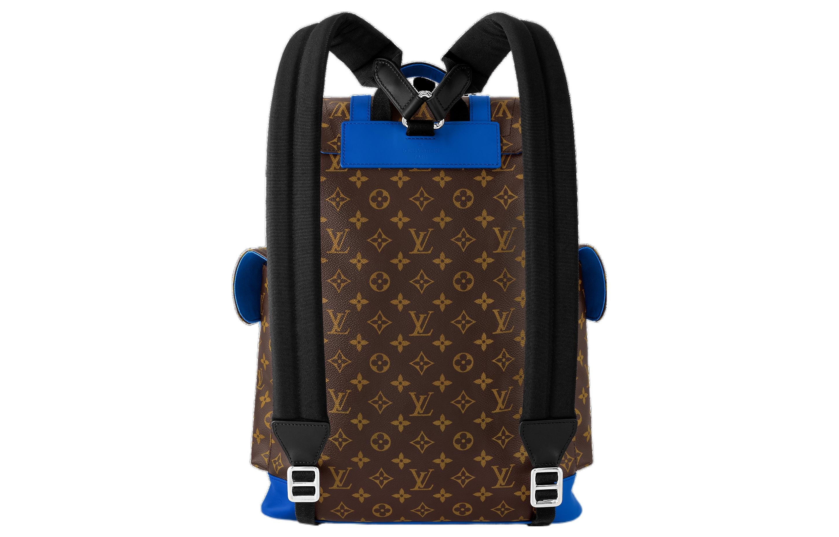 LOUIS VUITTON Christopher MM Monogram Macassar Canvas 'Brown Blue' M46813