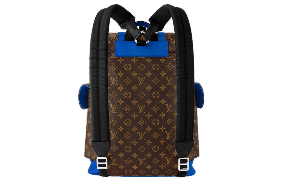 LOUIS VUITTON Christopher MM Monogram Macassar Canvas 'Brown Blue' M46813