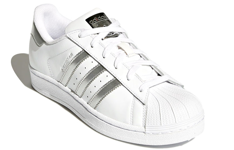 (WMNS) adidas Superstar 'White Silver Metallic' AQ3091