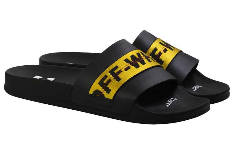 Off-White Industrial Sliders 'Black' OMIA088E20FAB0041018