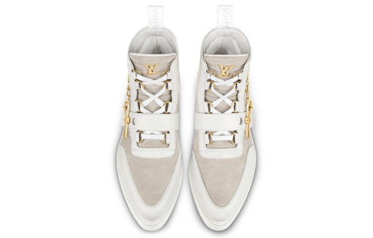 LOUIS VUITTON Creeper Ankle Boots 'Beige' 1A54CP