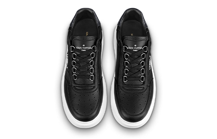 LOUIS VUITTON Beverly Hills Sneakers 'Black with White Logo' 1A8EZP