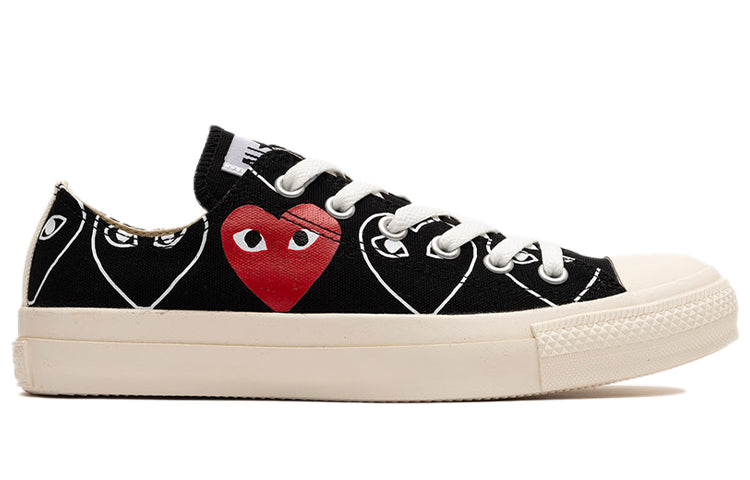 CDG x Converse Chuck Taylor All Star Multi Heart Black 'White Red' 168983C