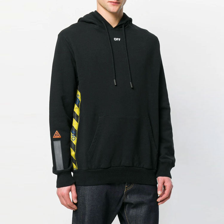 Off-White Side Yellow Unisex Black OMBB032S180030081000
