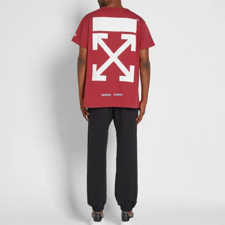 Off-White Arrows Sketch Mens Round Neck OMAA002F171850072401