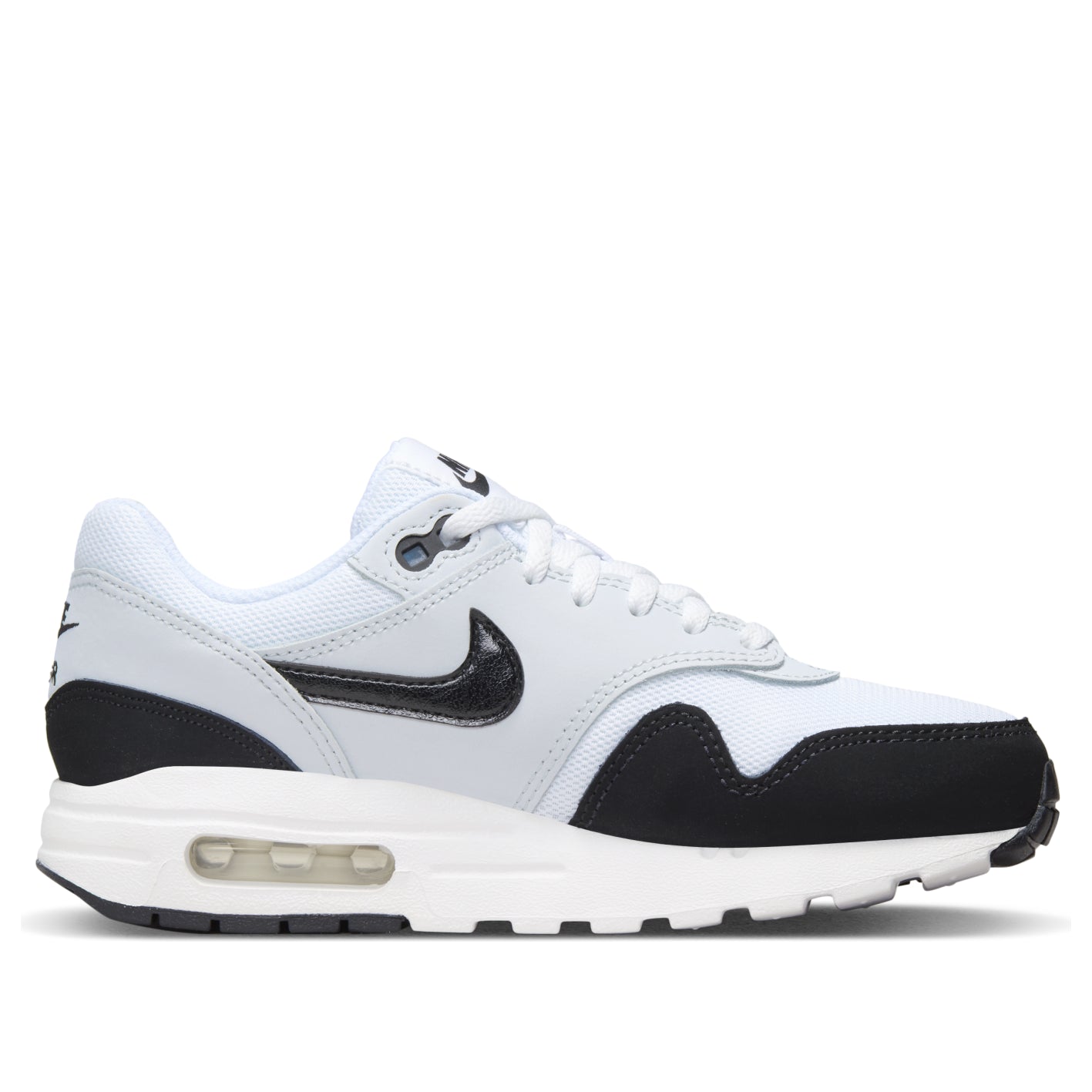 (GS) Nike Air Max 1 'White Pure Platinum Black' DZ3307-106