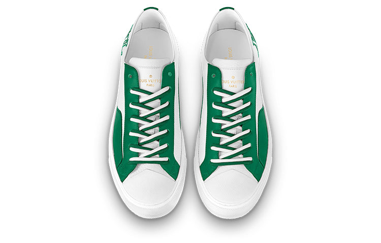 LOUIS VUITTON Tattoo Sneakers 'White Green' 1A8ZFM