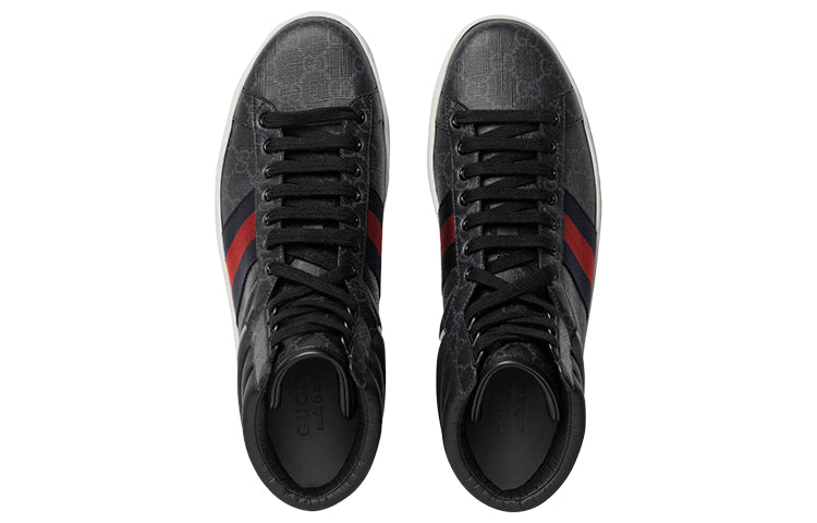 Gucci Ace GG High Top 'Black' 555197-92T20-1140