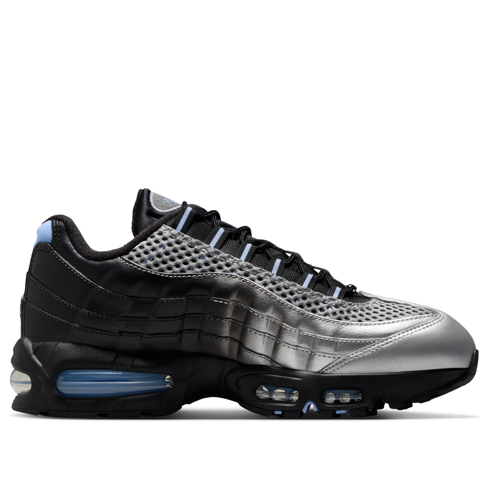 Nike x Palace Air Max 95 Big Bubble 'Metallic Silver Aluminum Black' IQ7708-095
