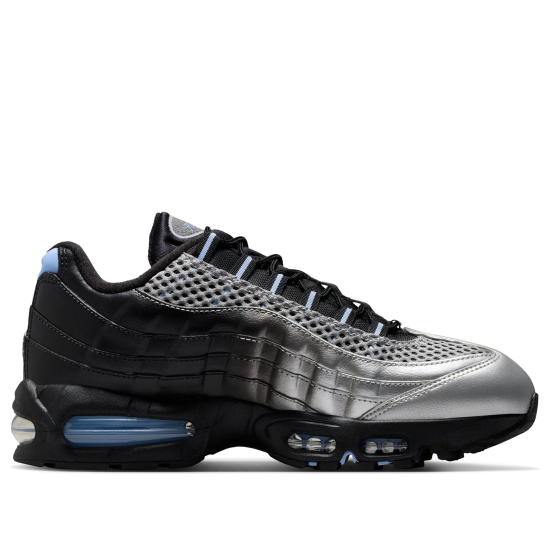 Nike x Palace Air Max 95 Big Bubble 'Metallic Silver Aluminum Black' IQ7708-095