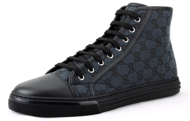 Gucci Monogram High Top Sneakers 'Black' 426188-KQWM0-1948