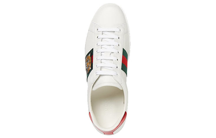 Gucci ACE Series Cowhide Embroidered Sports Shoe 'White' 457132-A38G0-9064
