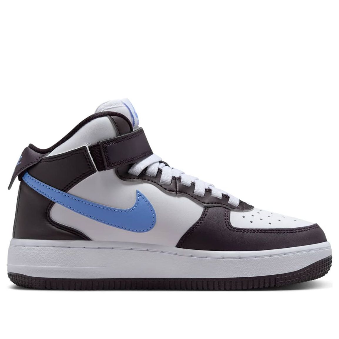 (GS) Nike Air Force 1 Mid EasyOn 'Burgundy Ash White Royal' FN1193-600