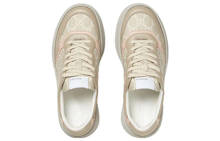 (WMNS) Gucci GG Sneaker 'Oatmeal Light Pink' 700775-UPG90-9595