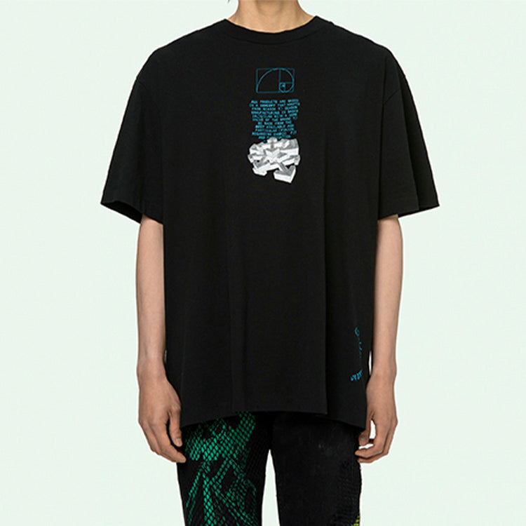 Off-White SS20 Dripping Arrows Loose Short-Sleeved OMAA038R201850051001