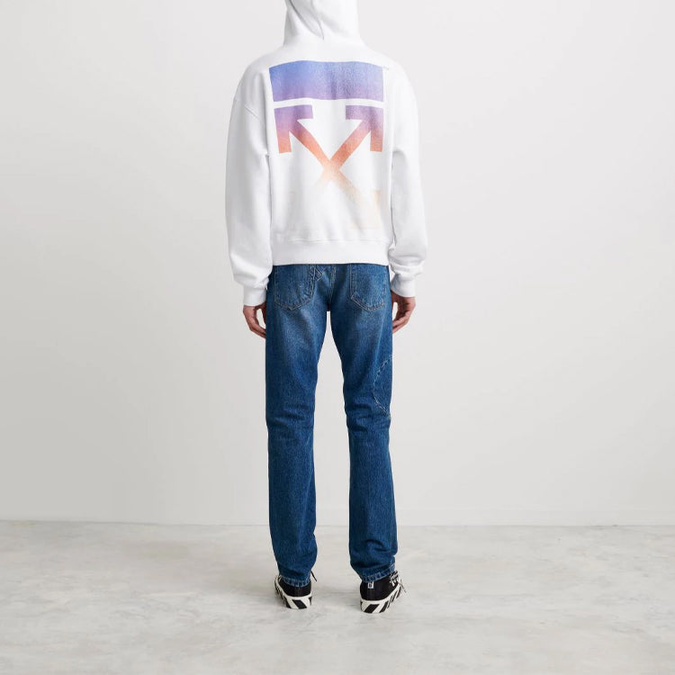 Men's Off-White Degrad Arrows Loose Fit White OMBB037F21FLE0050184