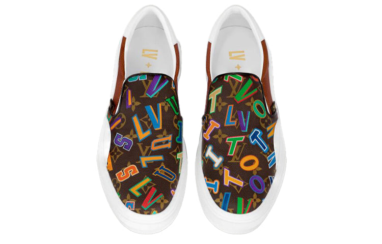 LOUIS VUITTON x NBA Ollie Slip-On Shoes 'Brown' 1A90C2
