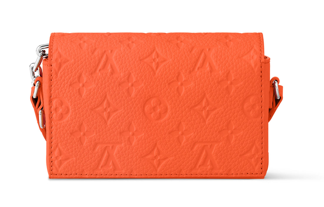LOUIS VUITTON Steamer Wearable Wallet Monogram Taurillon Leather 'Orange' M82916