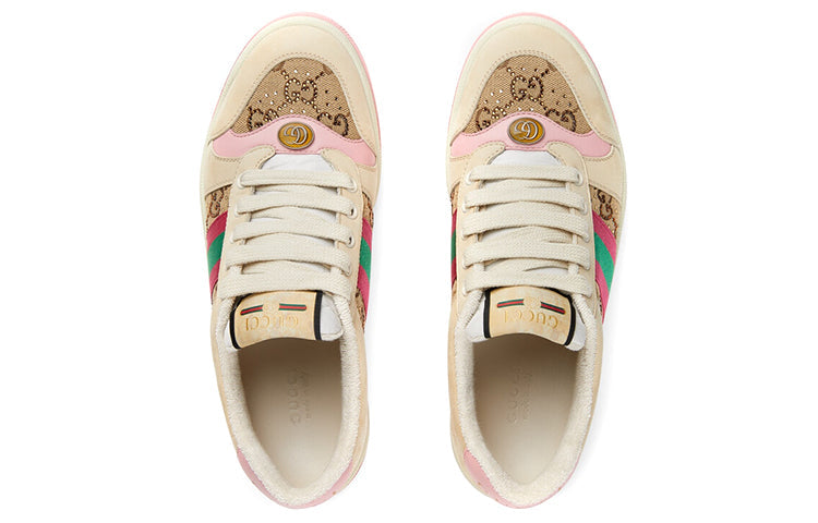 (WMNS) Gucci Screener GG Low-Top Sneakers 'GG Canvas - Beige Pink' 677423-9SFR0-2587