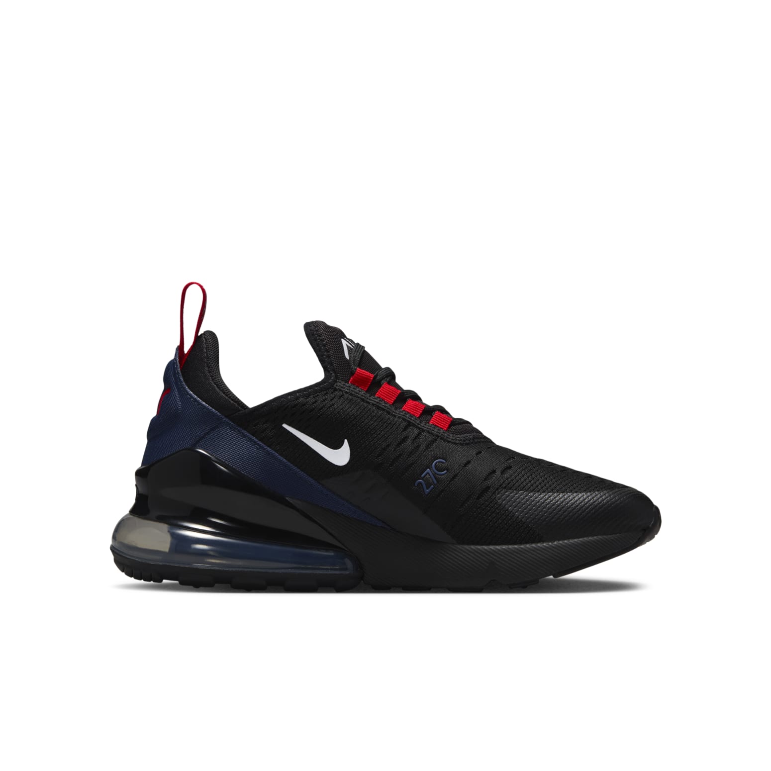 (GS) Nike Air Max 270 'Black Midnight Navy Red' HJ9565-001