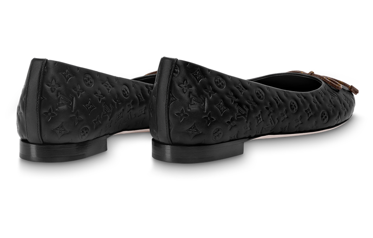 (WMNS) LOUIS VUITTON LV Nina Flat Ballerina Shoes 'Black Monogram' 1ABHB3