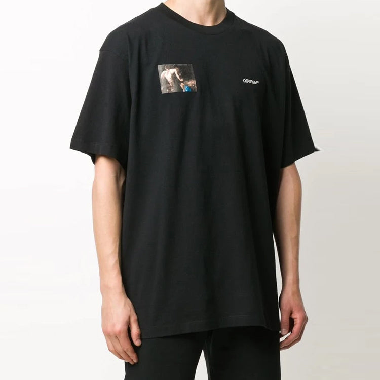 Off-White Fw20 Caravaggio Angel Short Sleeve Oversize OMAA038E20JER0061010