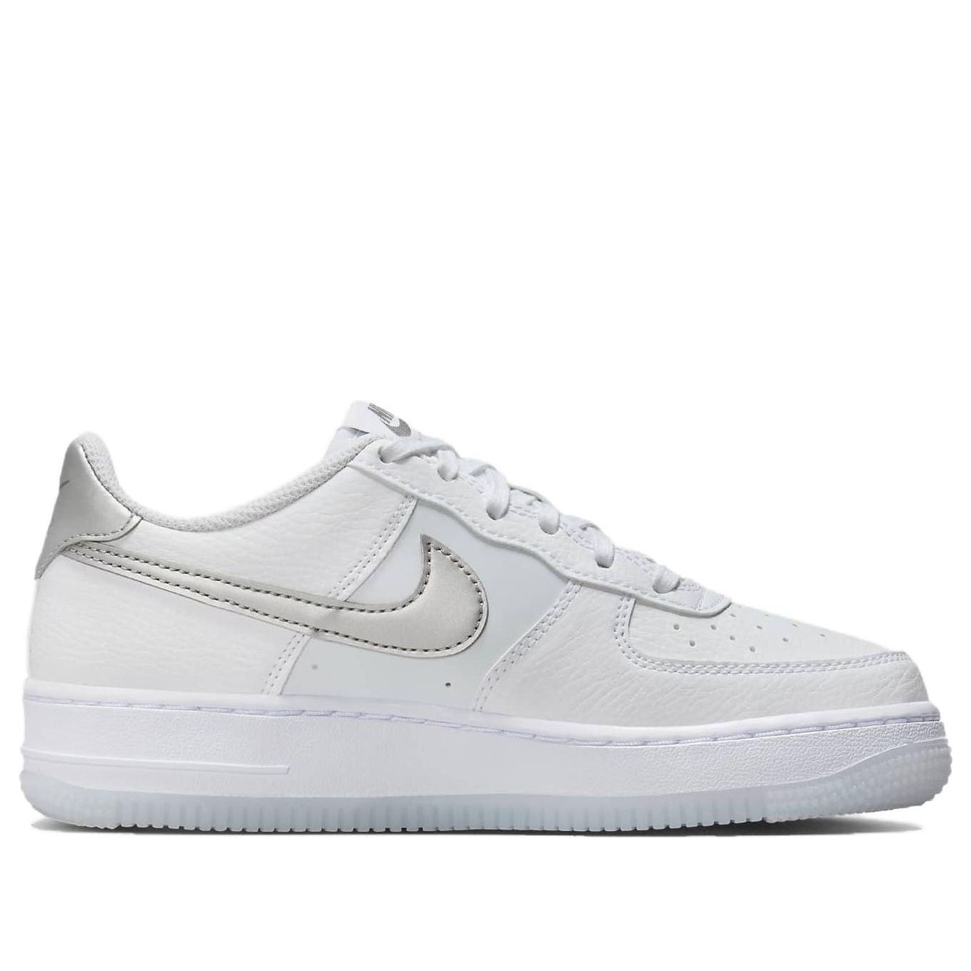 (GS) Nike Air Force 1 'White Light Blue Silver' FV3981-100