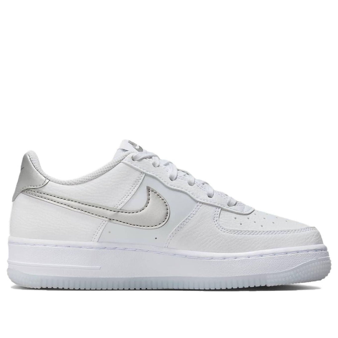 (GS) Nike Air Force 1 'White Light Blue Silver' FV3981-100