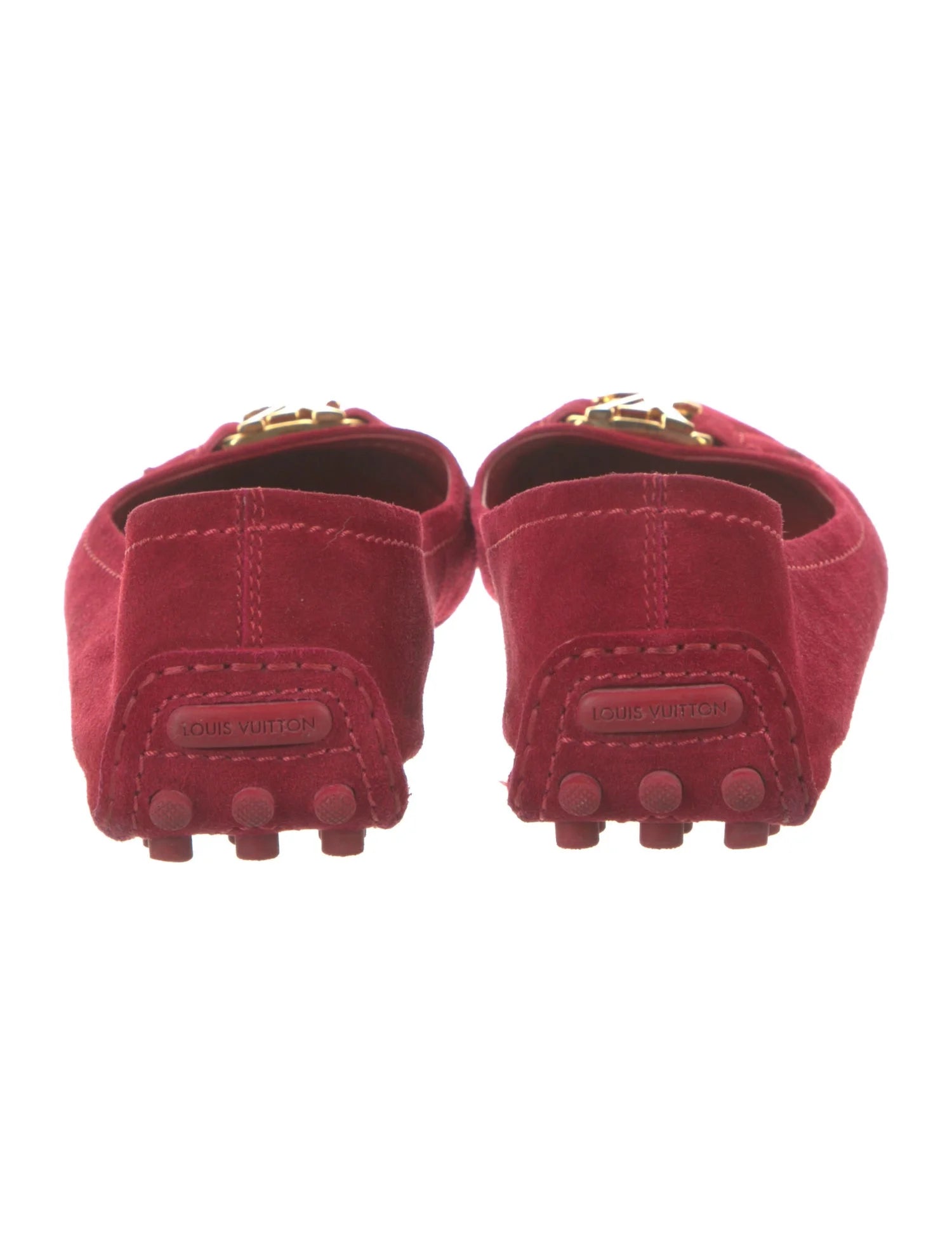 (WMNS) LOUIS VUITTON Ballerina Shoes 'Red Suede' 1A2P1N