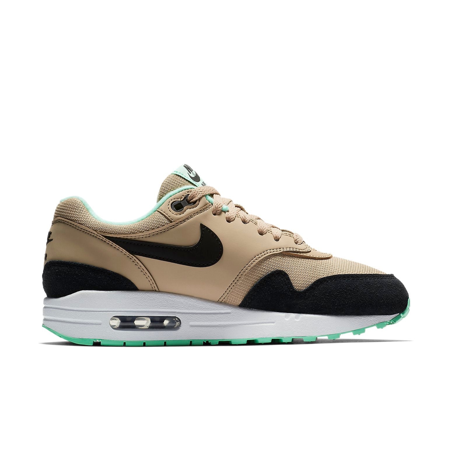 (WMNS) Nike Air Max 1 Desert 'Black Green Glow' 319986-206
