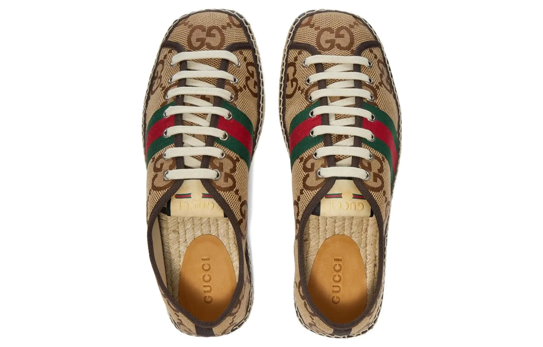 Gucci Maxi GG Espadrilles 'Camel Ebony' 675170-UKOC0-2596