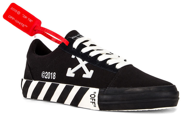 (WMNS) Off-White Vulc Low Top 'Black' OWIA146R198000161000