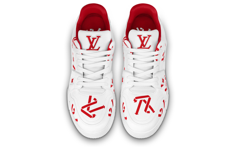 LOUIS VUITTON LV Trainer Sneakers 'White Red' 1AAGYH