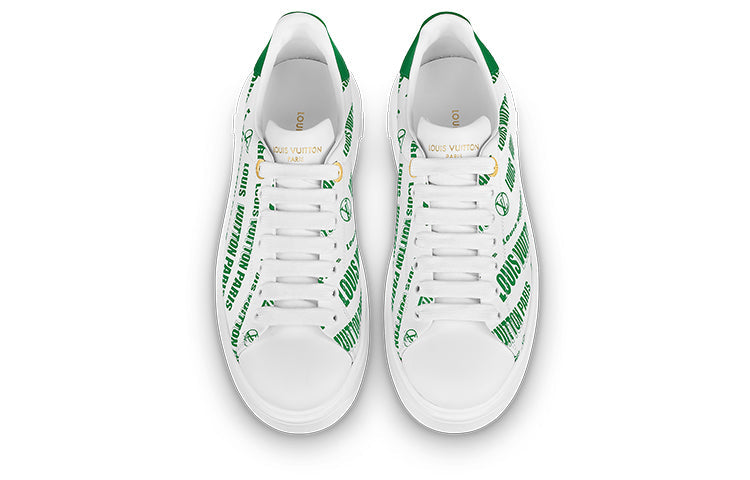 (WMNS) LOUIS VUITTON Time Out Sneakers 'White Green' 1A9D16