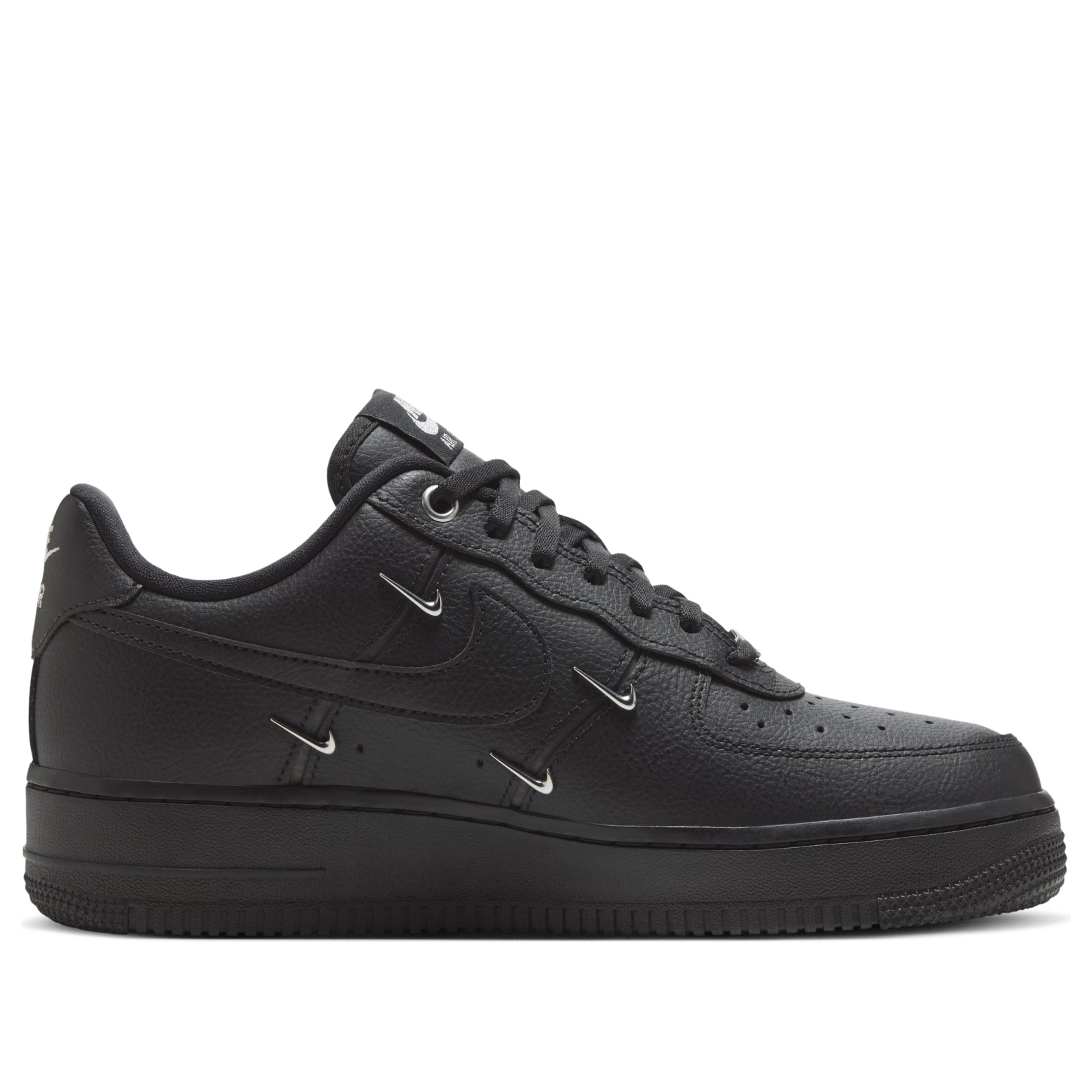 (WMNS) Nike Air Force 1 Low 'Black Silver Mini Swoosh' HQ1180-001