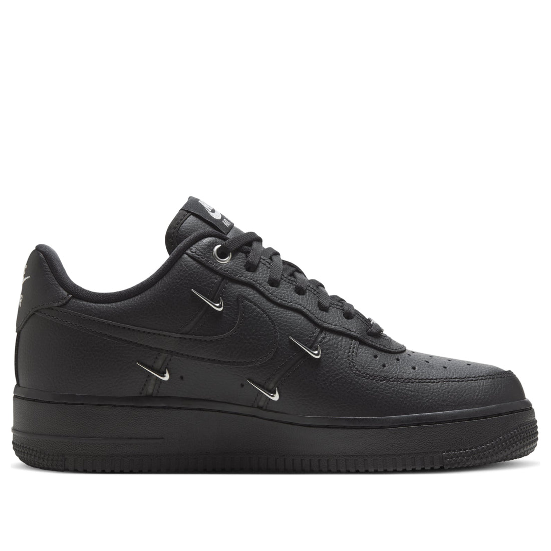 (WMNS) Nike Air Force 1 Low 'Black Silver Mini Swoosh' HQ1180-001
