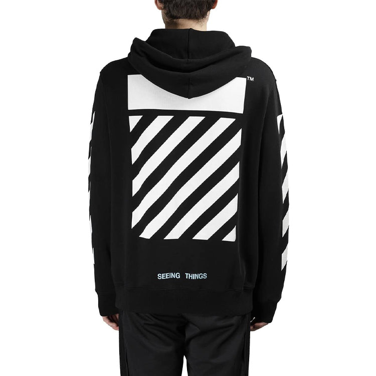 Off-White Cravaggio Long Sleeve Men's Hoody Black OMBB003F170030161001