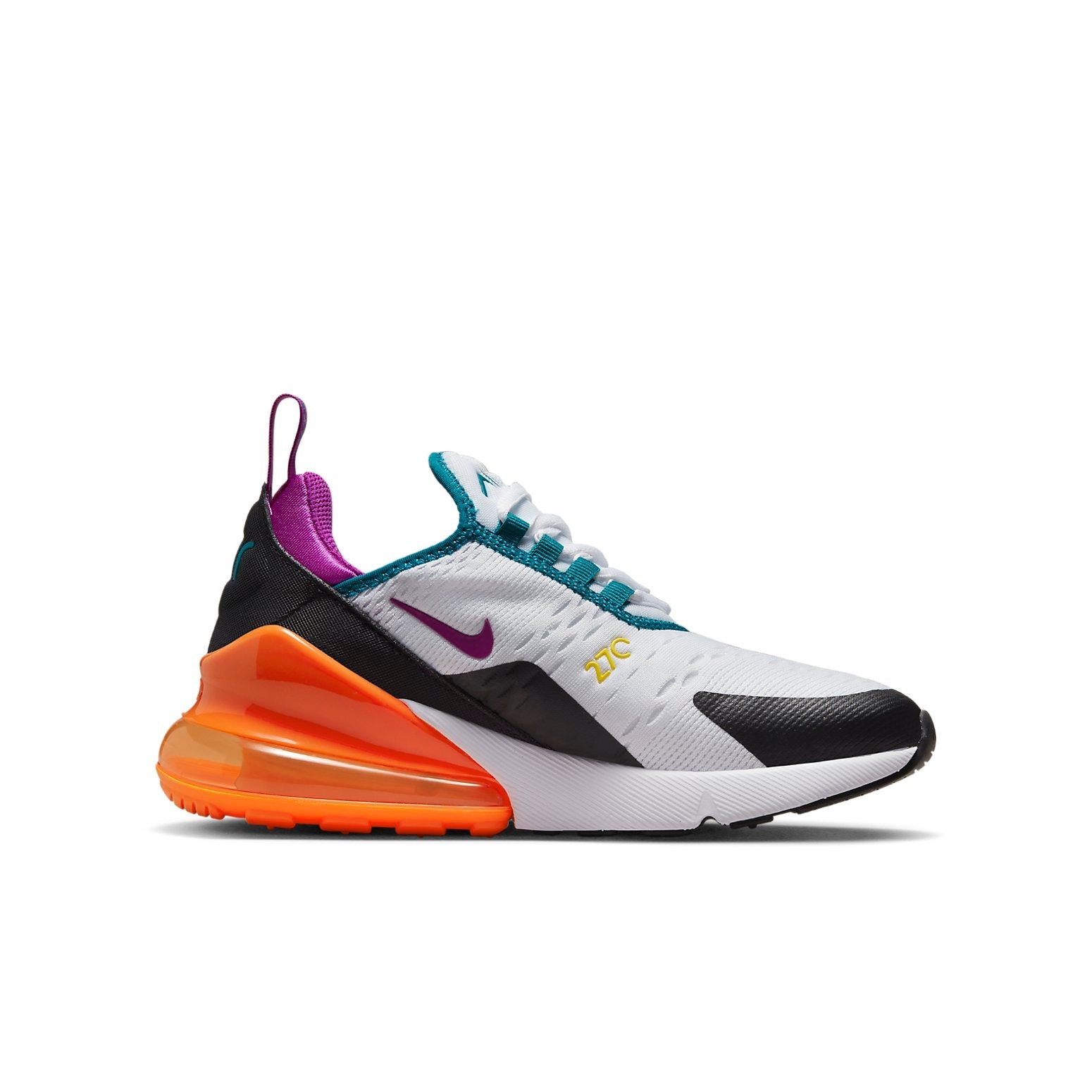 (GS) Nike Air Max 270 'White Orange Purple' FD0299-100