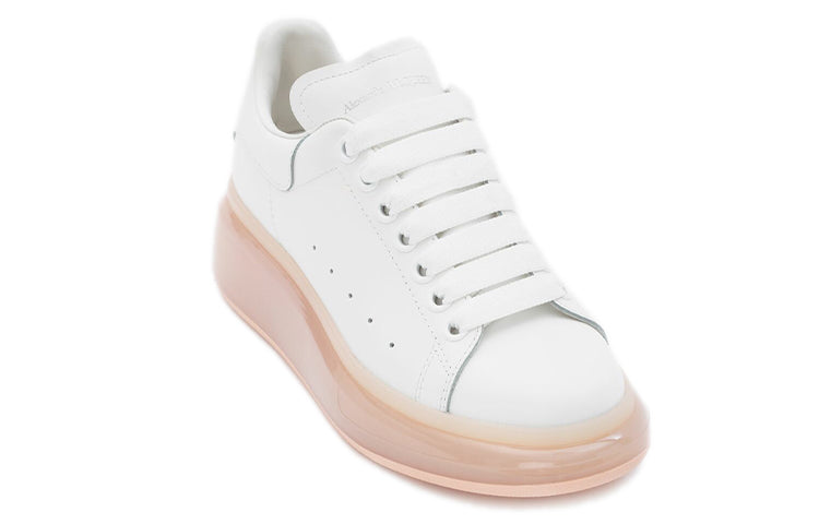 (WMNS) Alexander McQueen Oversized Sneaker 'White Rose Gold' 611698WHYBY9053