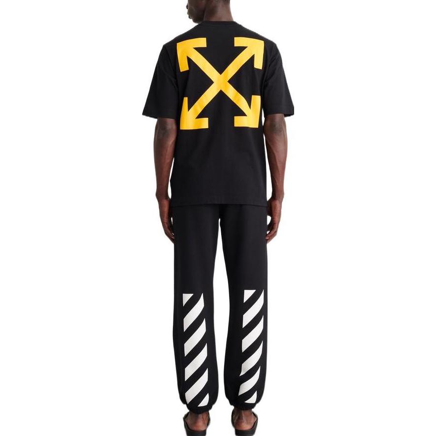 Off-White Diag Arrow Caravaggio Mercy Skate T-Shirt 'Black' OMAA119C99JER0061001