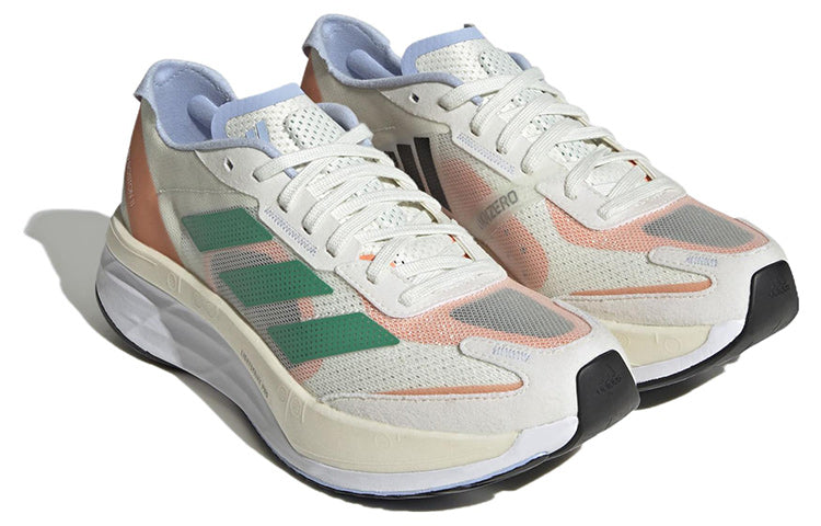 (WMNS) adidas Adizero Boston 11 'White Tint Court Green' HQ3697