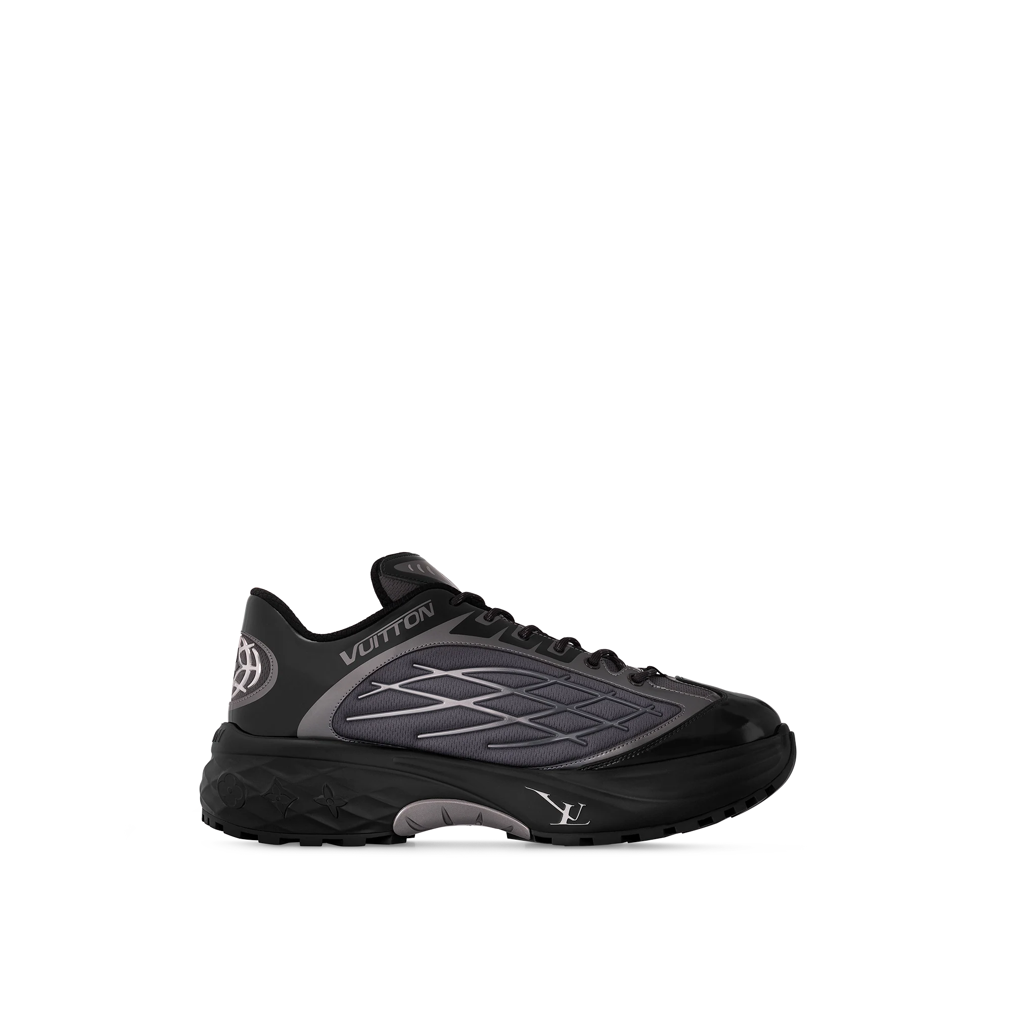 LOUIS VUITTON LV Discovery Lace Up Sneakers 'Black' 1ABZ2W