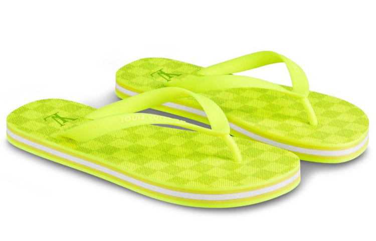 LOUIS VUITTON Molitor Slides 'Neon Yellow' 1A5HMO
