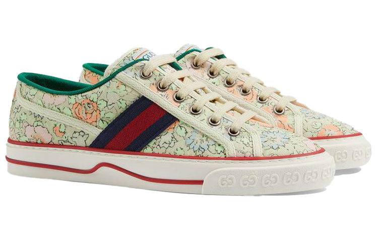 (WMNS) Liberty of London x Gucci Tennis 1977 'Floral - Mint Green' 606110-2I410-3960