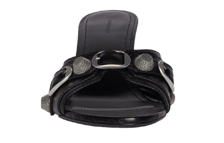 (WMNS) Balenciaga Cagole Sandals 'Leather Black' 694347WAD4E1081