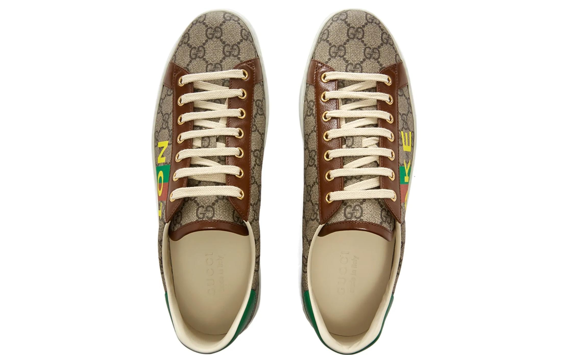 (WMNS) Gucci Ace 'Fake/Not Print' 636359-2GC10-8260