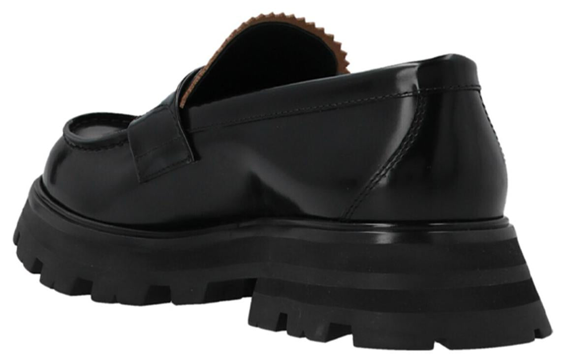 (WMNS) Alexander McQueen Wander Loafer 'Black' 666328WHZ801000