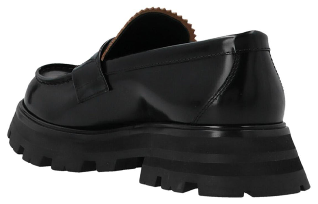 (WMNS) Alexander McQueen Wander Loafer 'Black' 666328WHZ801000