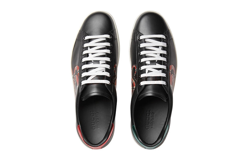 Gucci Ace Kingsnake Sneakers 'Black Red' 501309-OIF10-1182